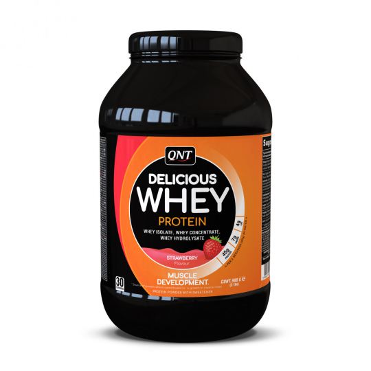 QNT Nutrition Delicious Whey Protein Powder Strawberry 908 G